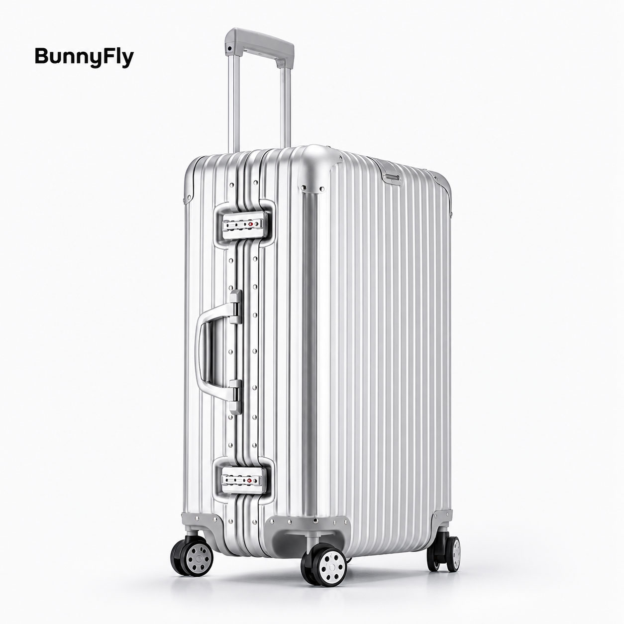 Travel Lock Tsa Approved - 24inch All-Aluminum Magnesium Alloy Telescopic Suitcase