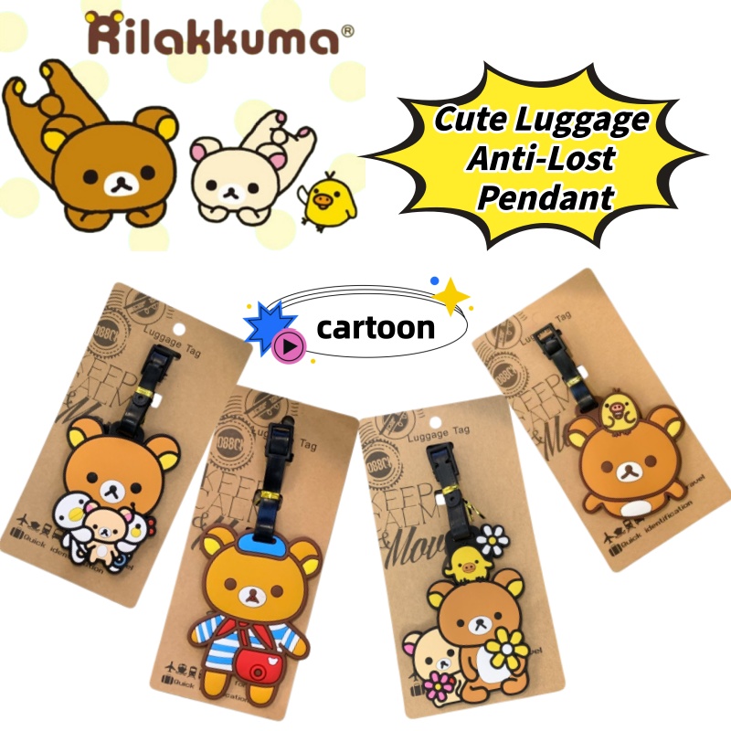 Travel Accessories Japan - Rilakkuma Creative Personalized Luggage Tag Anti-Lost