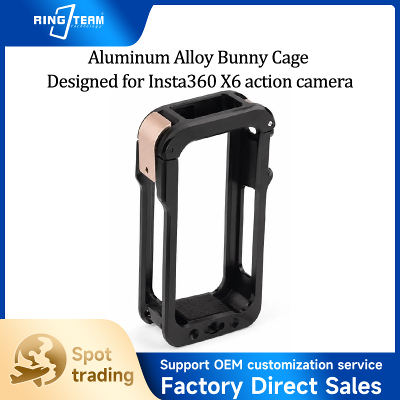 Travel Vlog Accessories - Metal Camera Cage for Insta360 X6