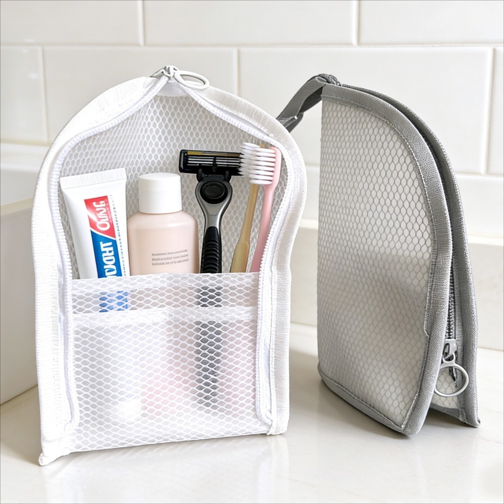Travel Z - Mesh Toiletry Bag Breathable Quick Dry