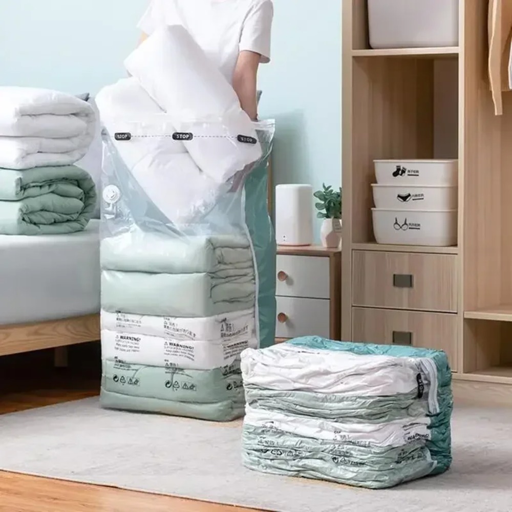 Travel Accessories You Need - 1PC Large Vacuum Storage Bags Plastic
