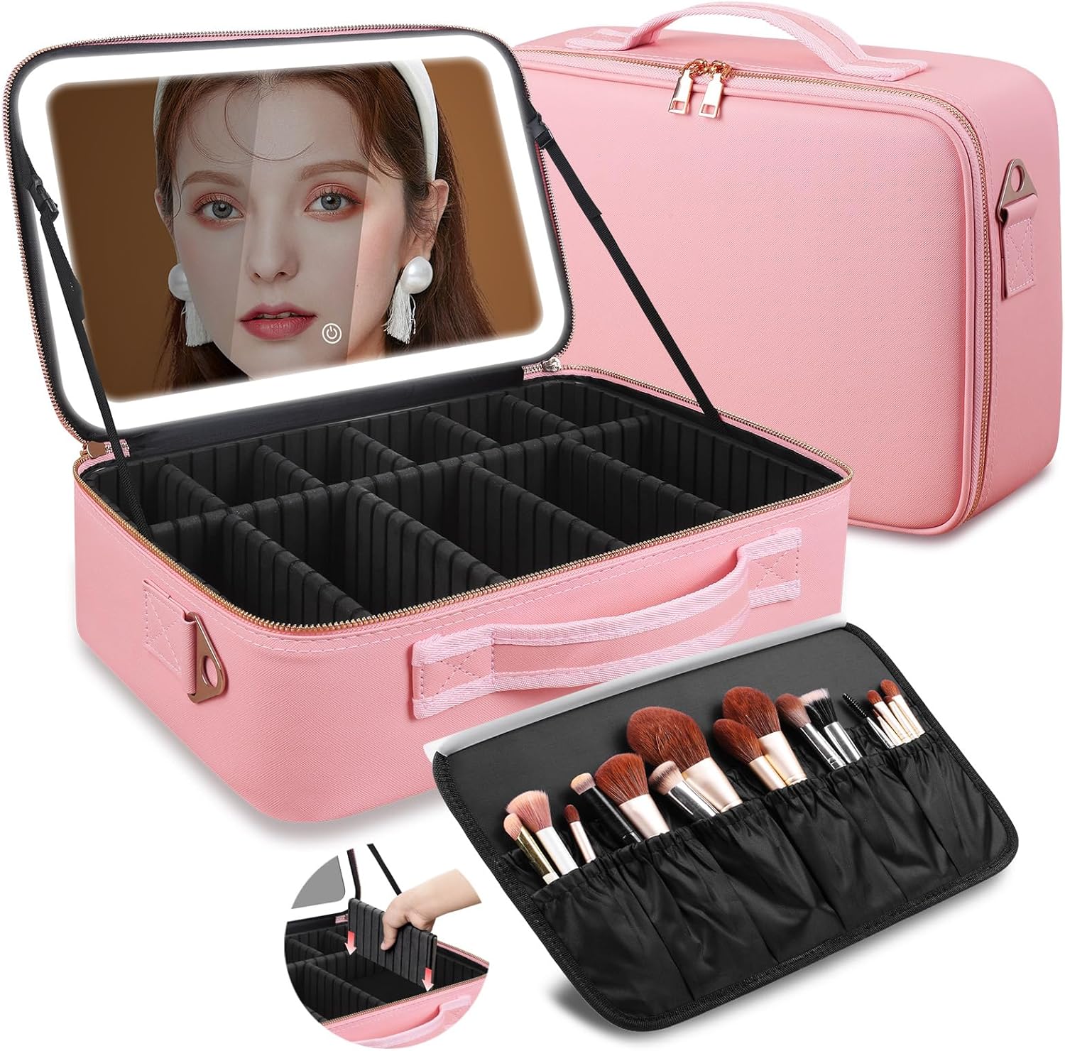 Travel Z - Large Capacity Makeup Bag 15''X11'' with