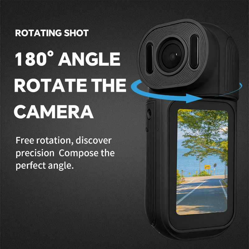 Mini Sports Camera with 180° R - огляд і ціна Travel Vlog Accessories