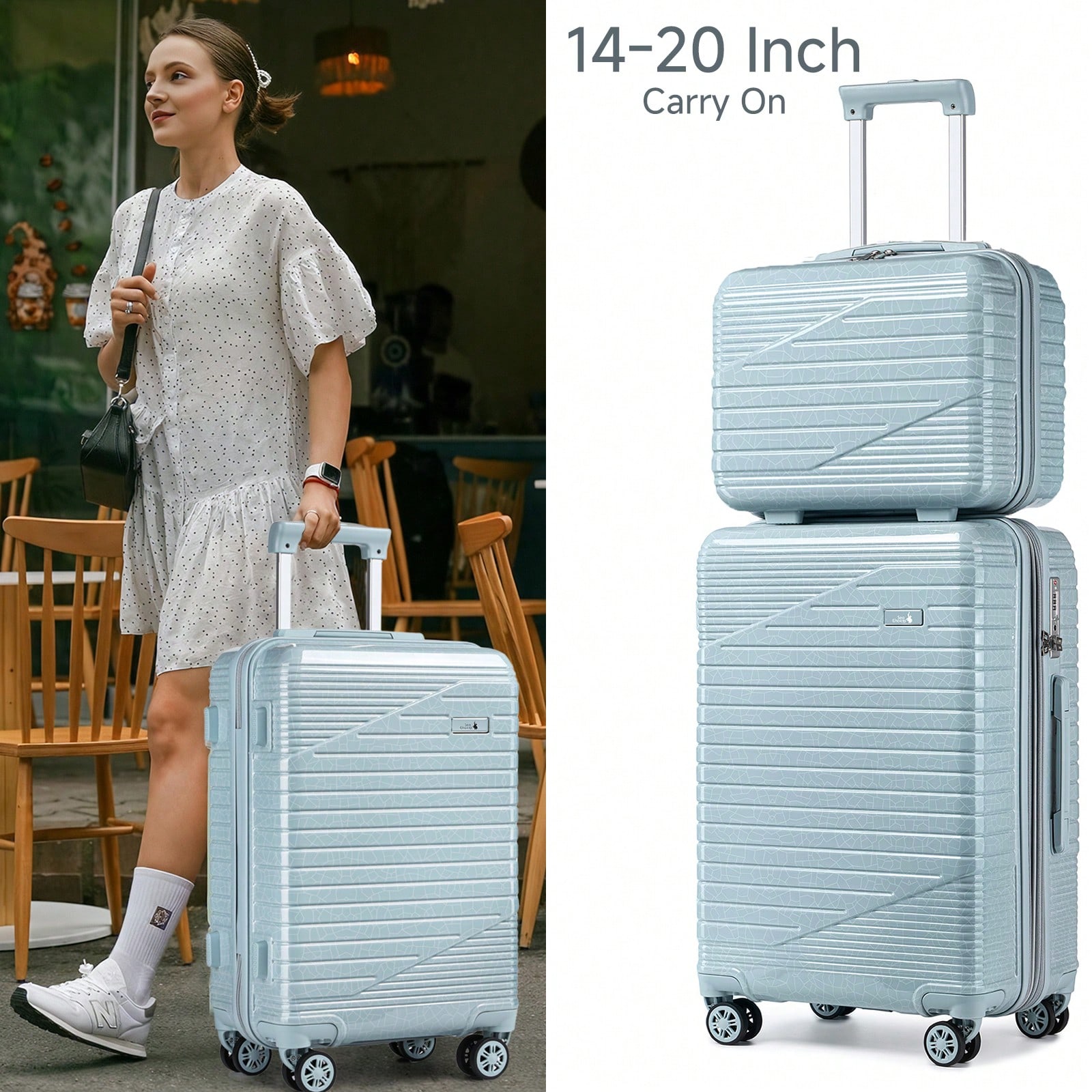 20 Inch Carry On Luggage Hards - огляд і ціна Travel Lock Tsa Approved