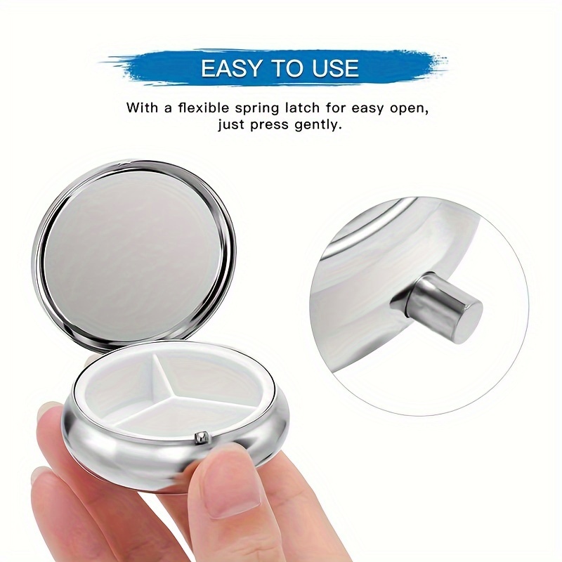 A flat, portable, round metal  - огляд і ціна Travel Related Accessories