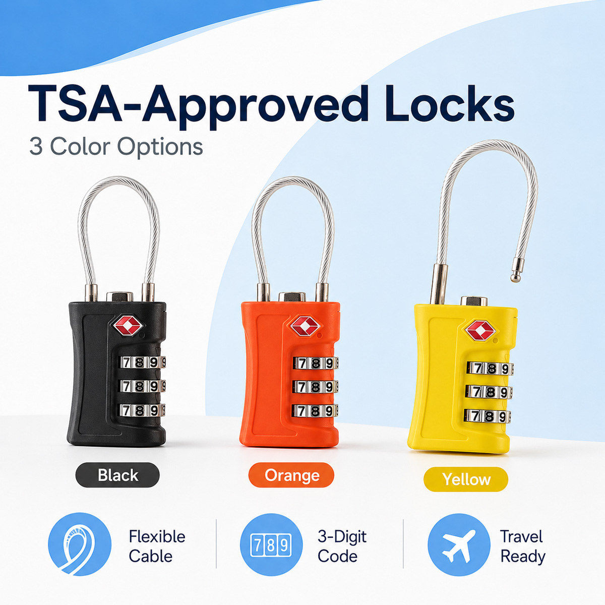 TSA Approved Luggage Lock 3 Di - огляд і ціна Travel Lock Tsa Approved