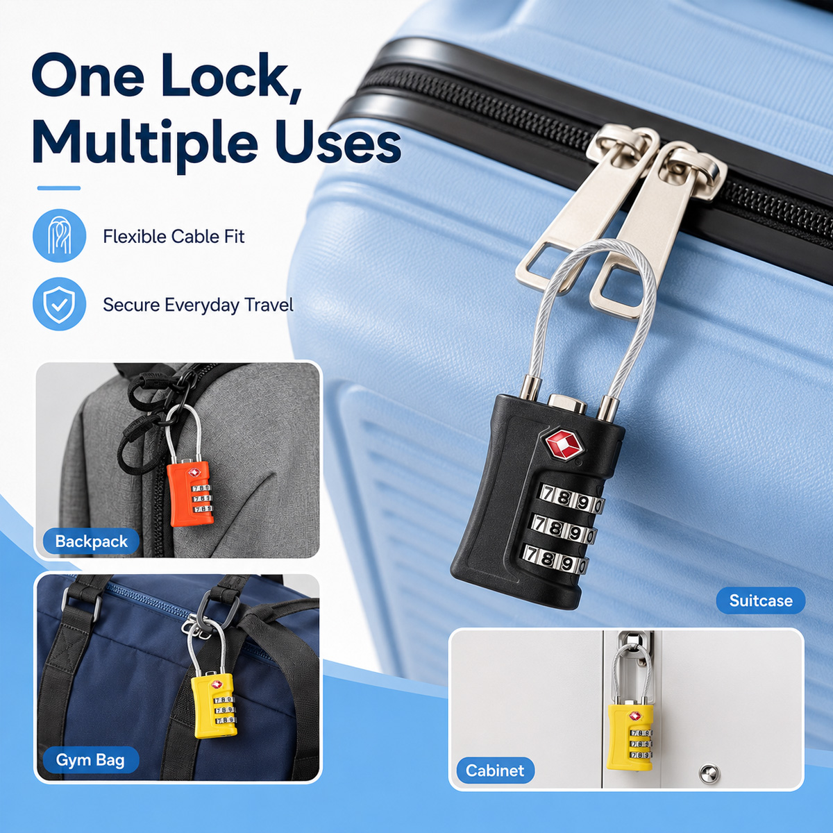 TSA Approved Luggage Lock 3 Di - огляд і ціна Travel Lock Tsa Approved