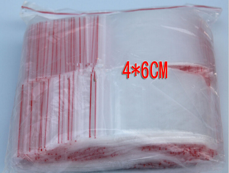 1000pcs 4x6cm pe transparent t - огляд і ціна Travel Ziplock Bags