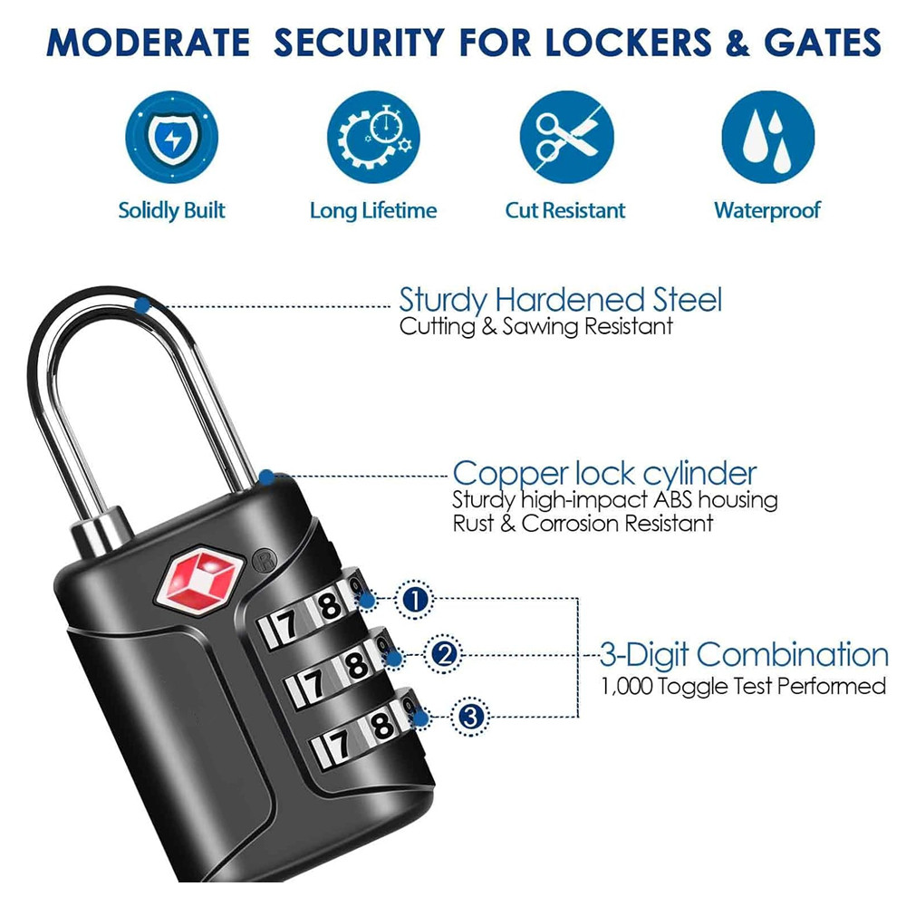 TSA Approved Luggage Locks, Co - огляд і ціна Travel Lock Tsa Approved
