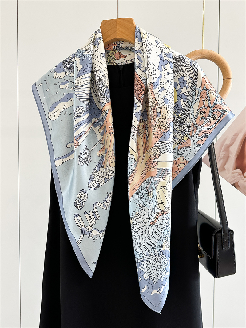 12MM Satin Silk Scarf Women 90 - огляд і ціна Travel Accessories Gifts For Women