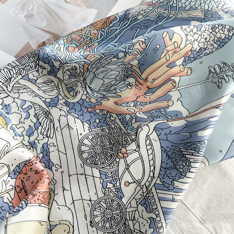 12MM Satin Silk Scarf Women 90 - огляд і ціна Travel Accessories Gifts For Women