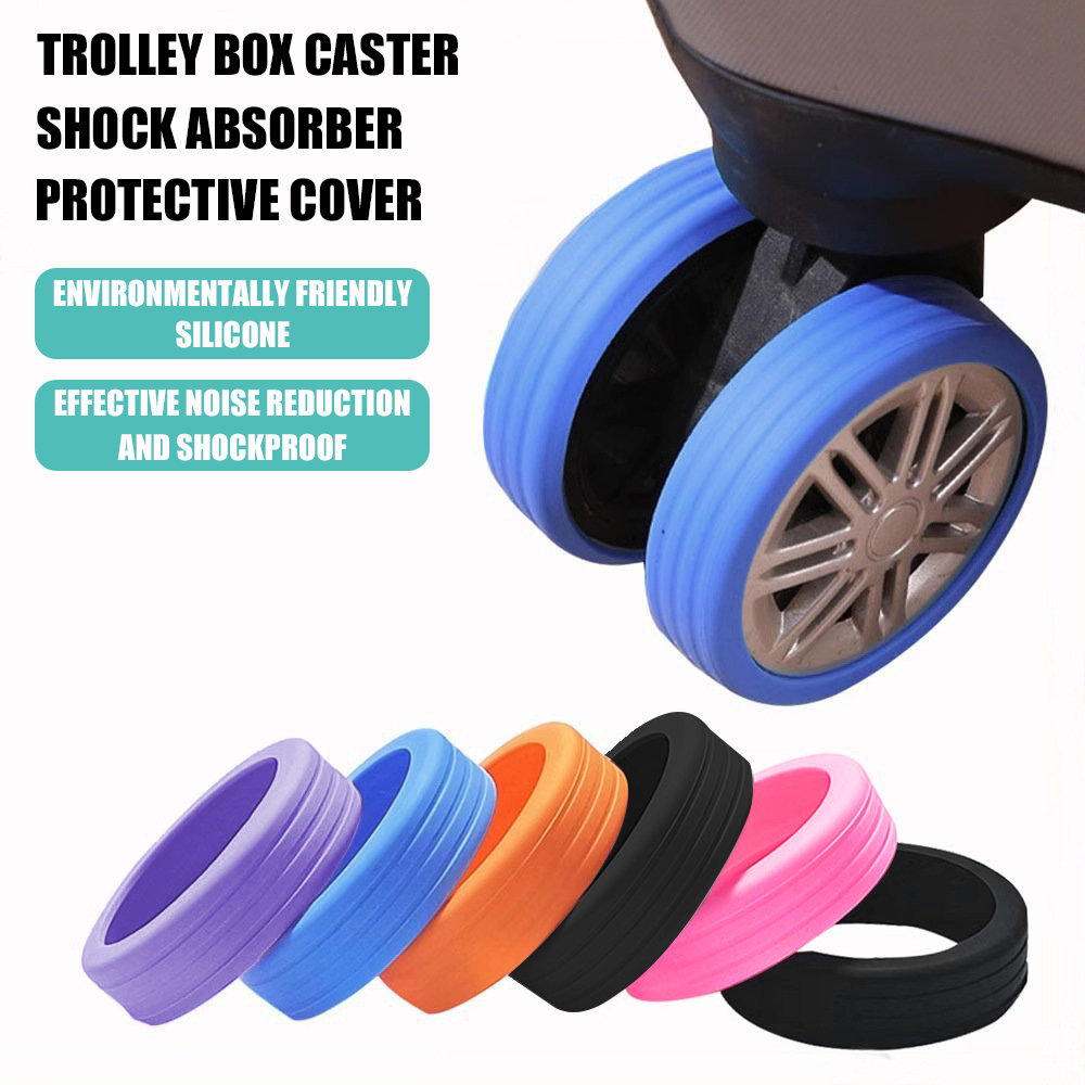 8PCS Luggage Caster Silicone P - огляд і ціна Travel Accessories You Need