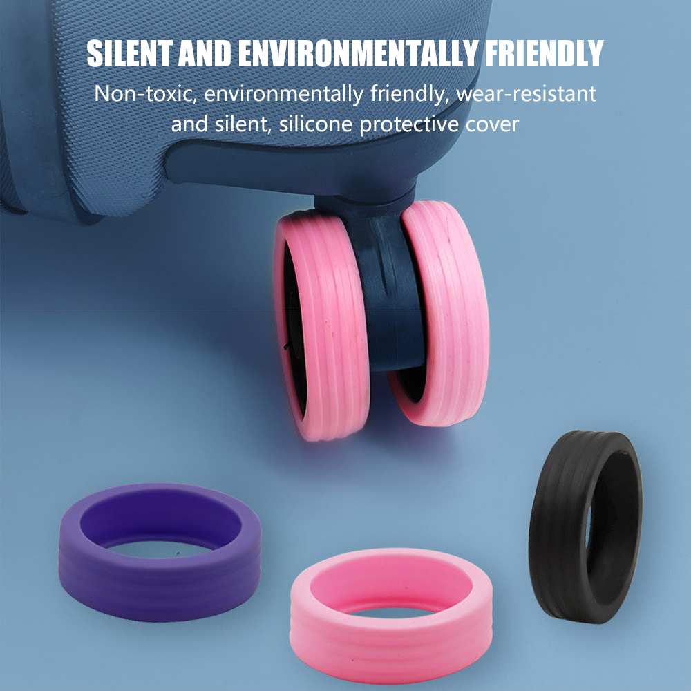 8PCS Luggage Caster Silicone P - огляд і ціна Travel Accessories You Need