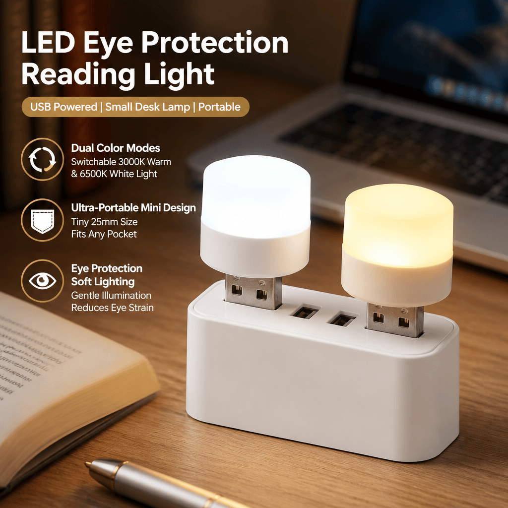 USB LED Light Portable Reading - огляд і ціна Travel Reading Accessories