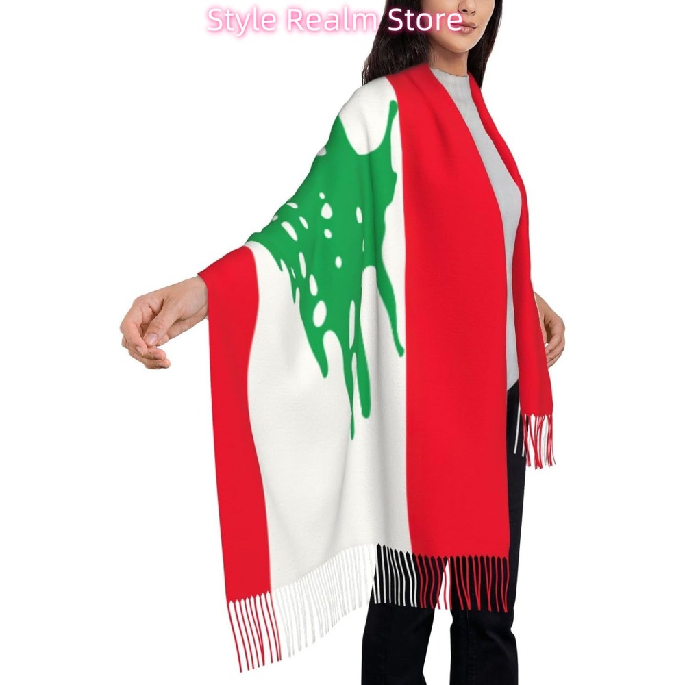 Flag Of Lebanon Print Polyeste - огляд і ціна Travel Accessories Lebanon