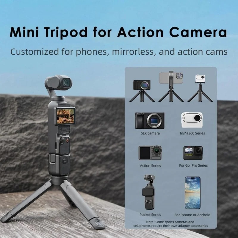 Foldable Mini Tripod for DJI O - огляд і ціна Travel Vlog Accessories