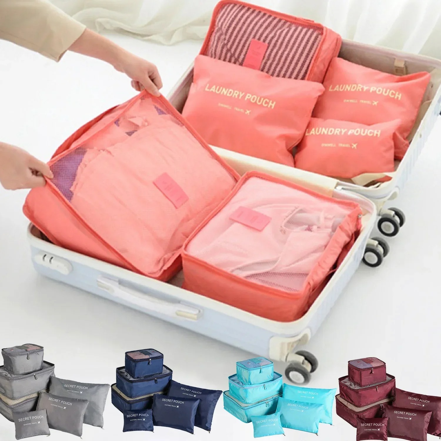 6pcs Set Travel Storage Bags S - огляд і ціна Travel Accessories Kit Bag