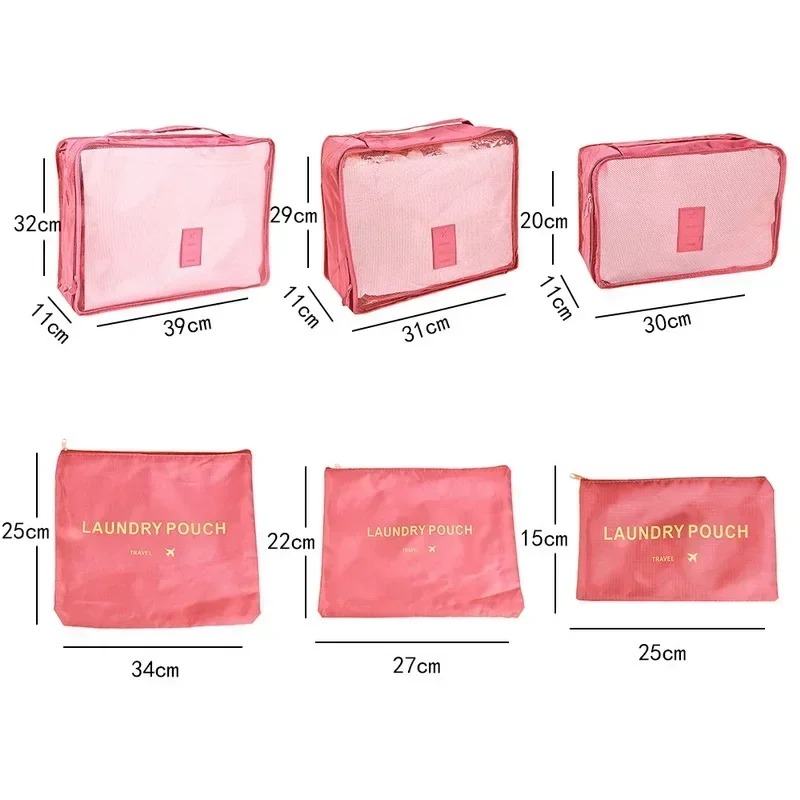 6pcs Set Travel Storage Bags S - огляд і ціна Travel Accessories Kit Bag