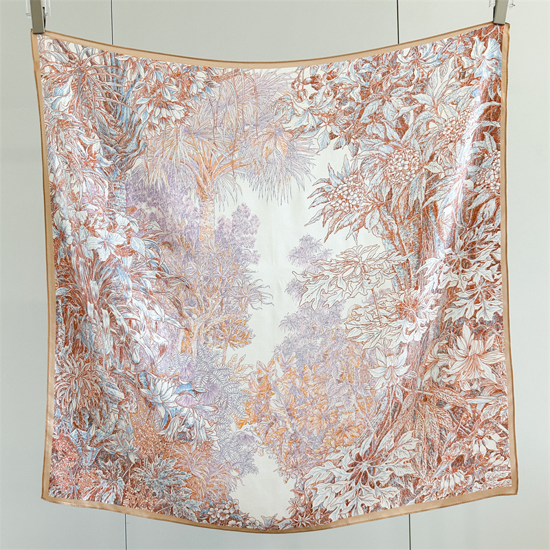 Soft Silk Scarf Women Square B - огляд і ціна Travel Accessories Gifts For Women