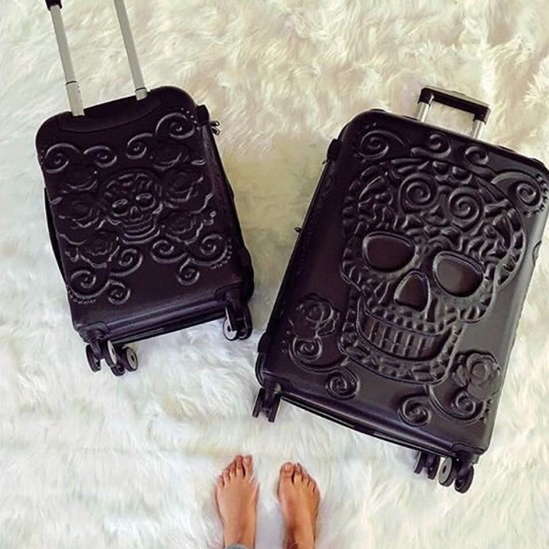 Punk Trend Skeleton Suitcase P - огляд і ціна Travel Lock Tsa Approved